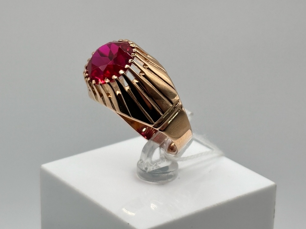 КОЛКМ583 КОЛЬЦО С КАМНЕМ (Au 583)