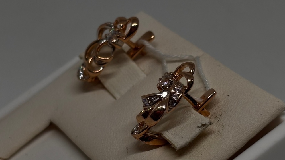 СЕРЬГИ С КАМНЯМИ (Au 585)