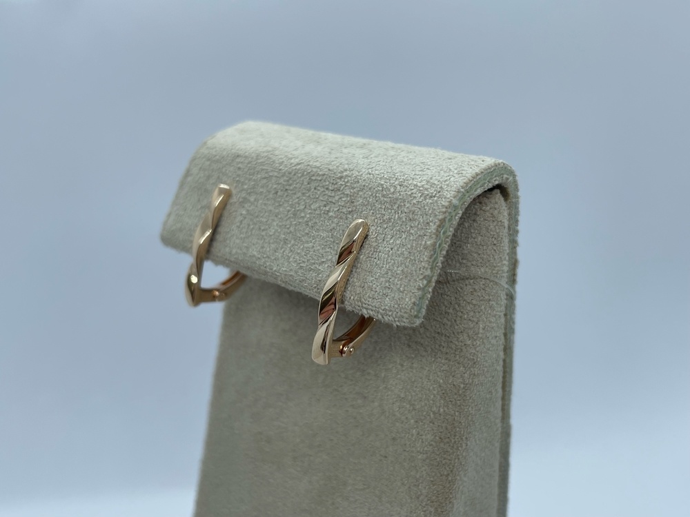 СЕРЬГИ БЕЗ КАМНЯ (Au 585)