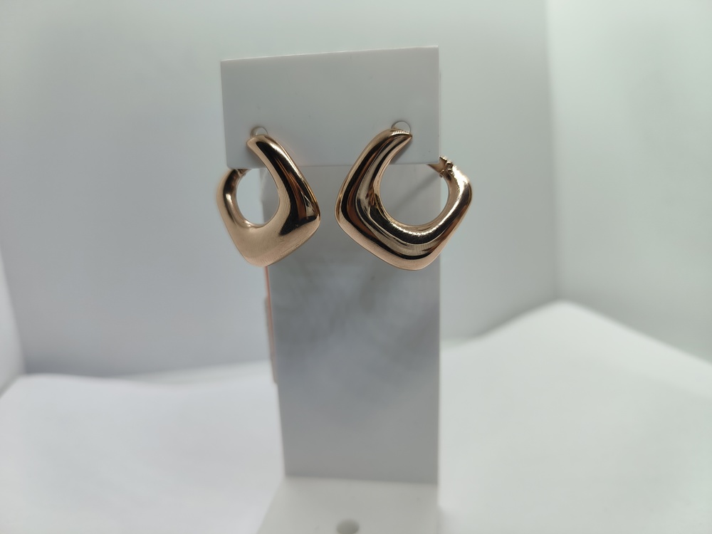 СБКМ585 СЕРЬГИ БЕЗ КАМНЯ (Au 585)