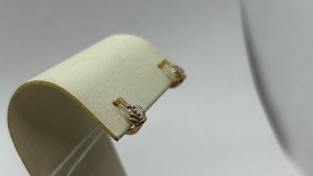 СБКМ585 СЕРЬГИ БЕЗ КАМНЯ (Au 585)