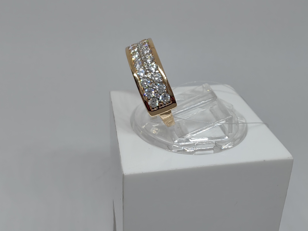 КОЛЬЦО С КАМНЯМИ (Au 585)