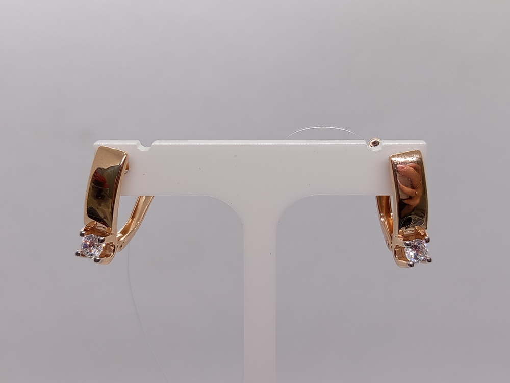 СЕРЬГИ С КАМНЕМ (Au 585)