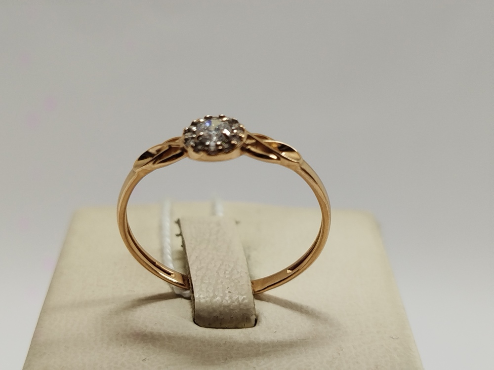 КОЛЬЦО С КАМНЯМИ (Au 585)