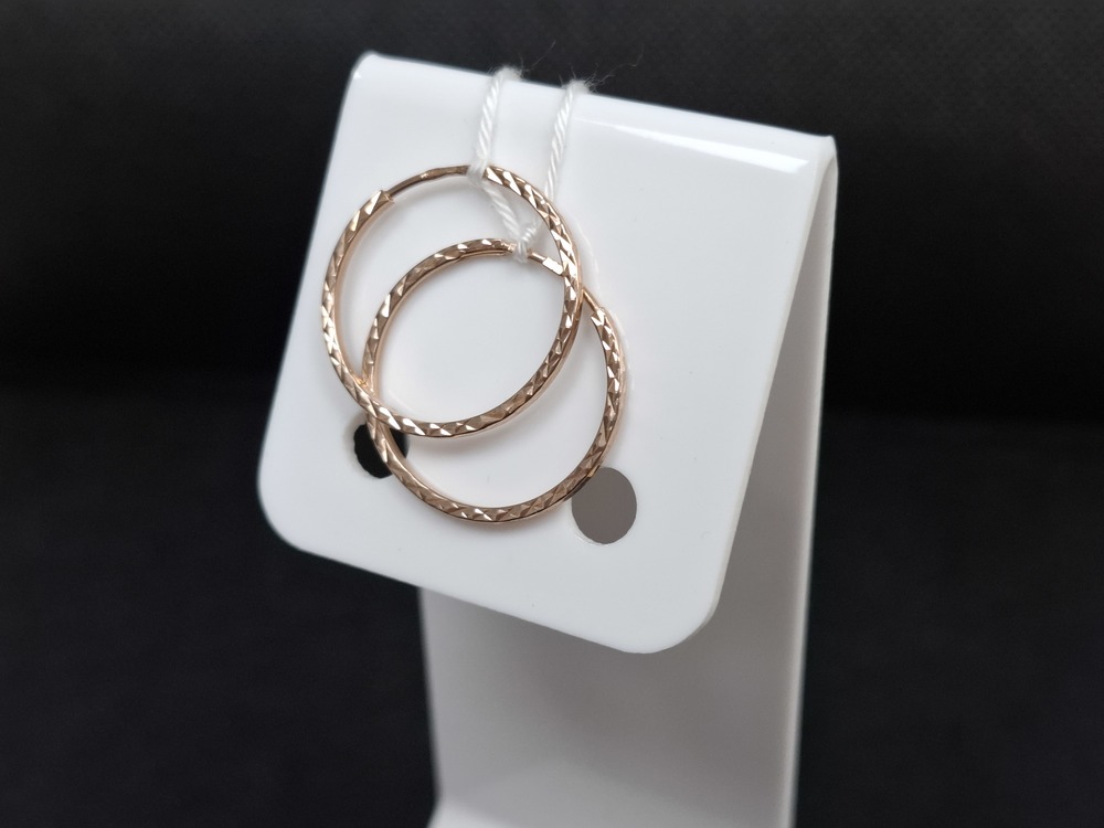 СКОН375 СЕРЬГИ КОНГО (Au 375)