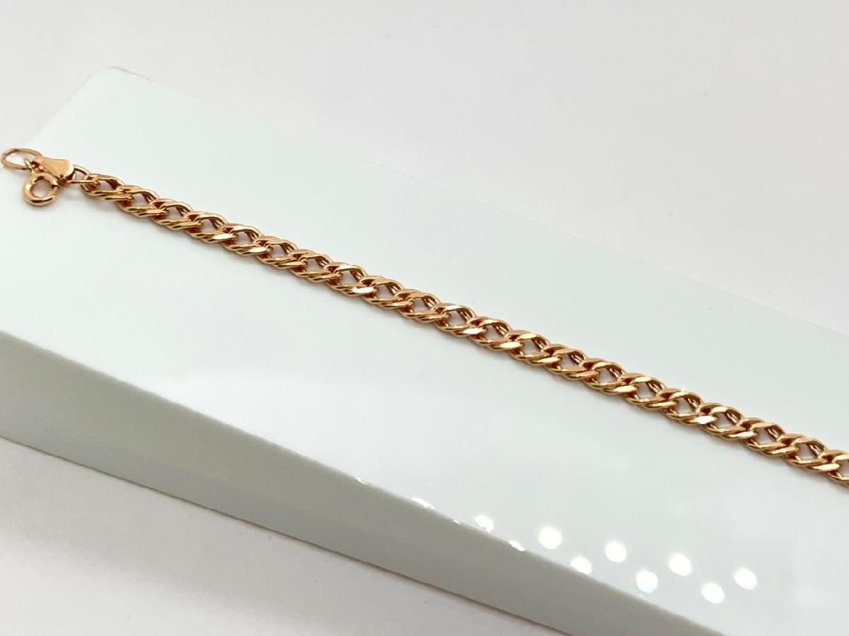 БРАСЛЕТ ПУСТОТЕЛЫЙ Ромб двойной (Au 585)