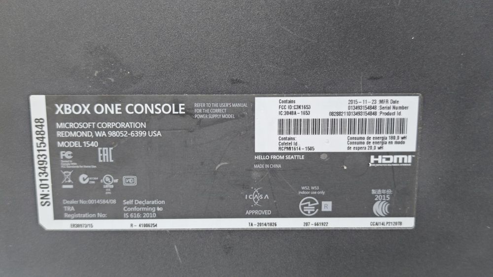 Игровая приставка Xbox One 500Gb