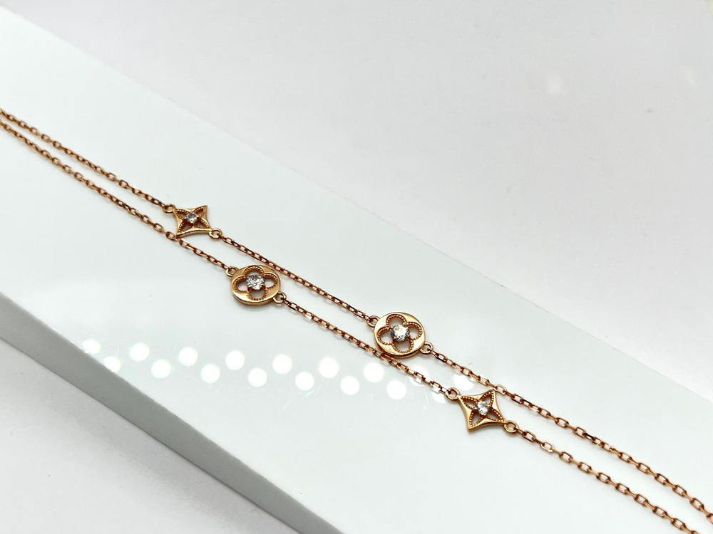 БРАСЛЕТ С КАМНЯМИ (Au 585)