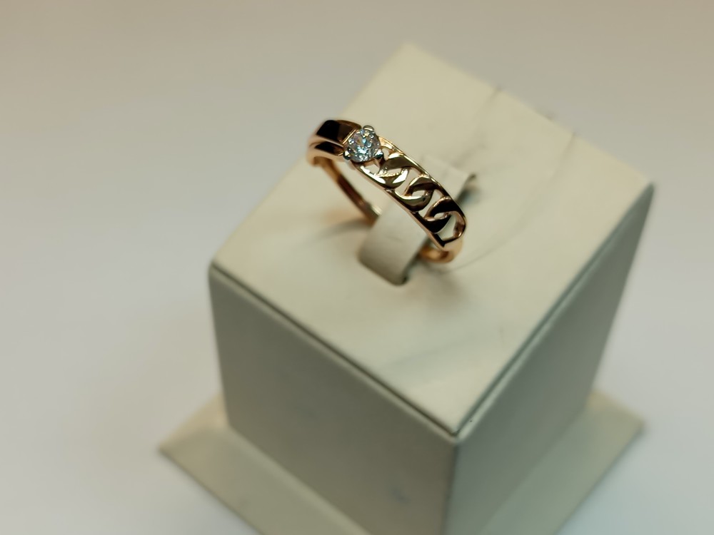 КОЛЬЦО С КАМНЕМ (Au 585)