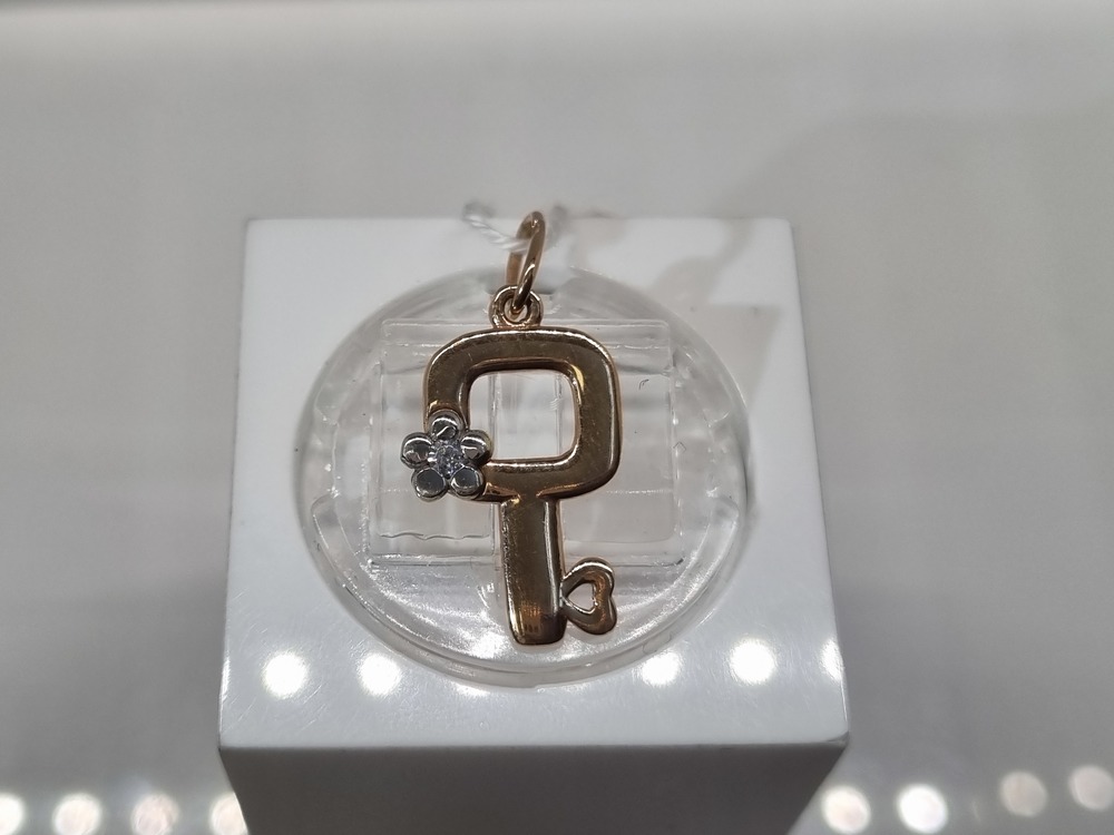 ПОДКМ585 ПОДВЕСКА С КАМНЕМ (Au 585)