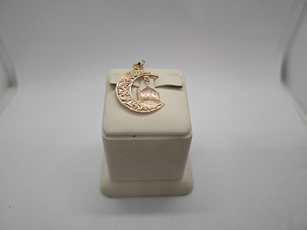 ПОДПБК585 ПОДВЕСКА ПОЛУМЕСЯЦ БЕЗ КАМНЯ (Au 585)