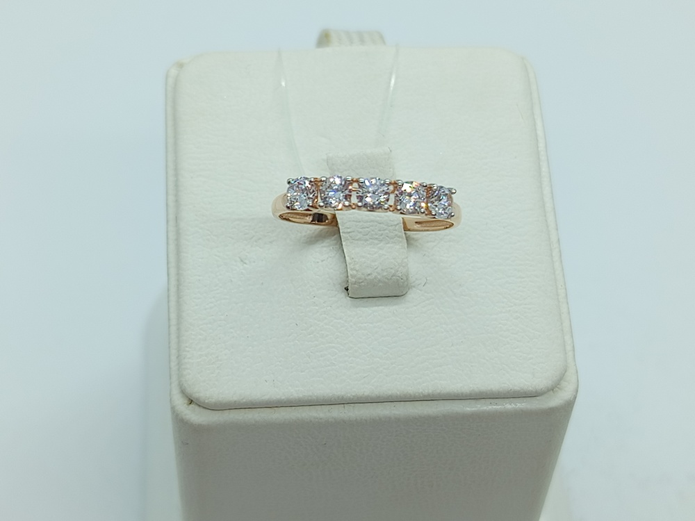 КОЛЬЦО С КАМНЯМИ (Au 585)