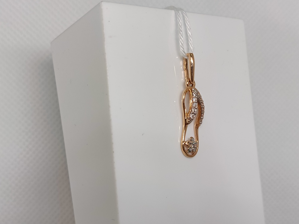 ПОДКМИ585 ПОДВЕСКА С КАМНЯМИ (Au 585)