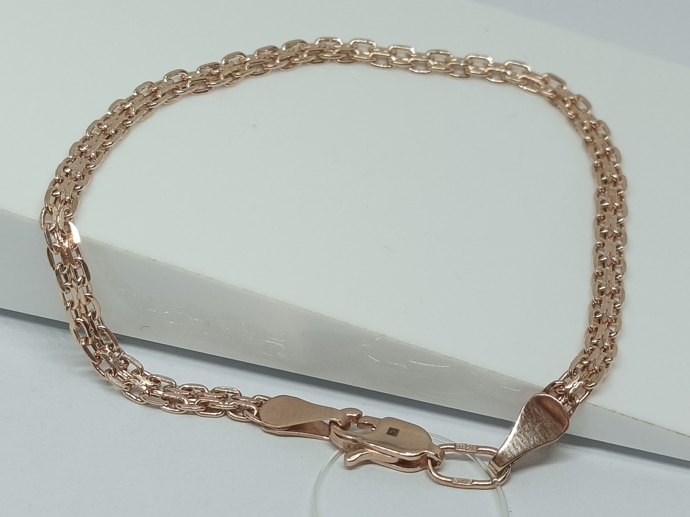 630505021 БРАСЛЕТ ПУСТОТЕЛЫЙ Бисмарк машинный (Au 585)