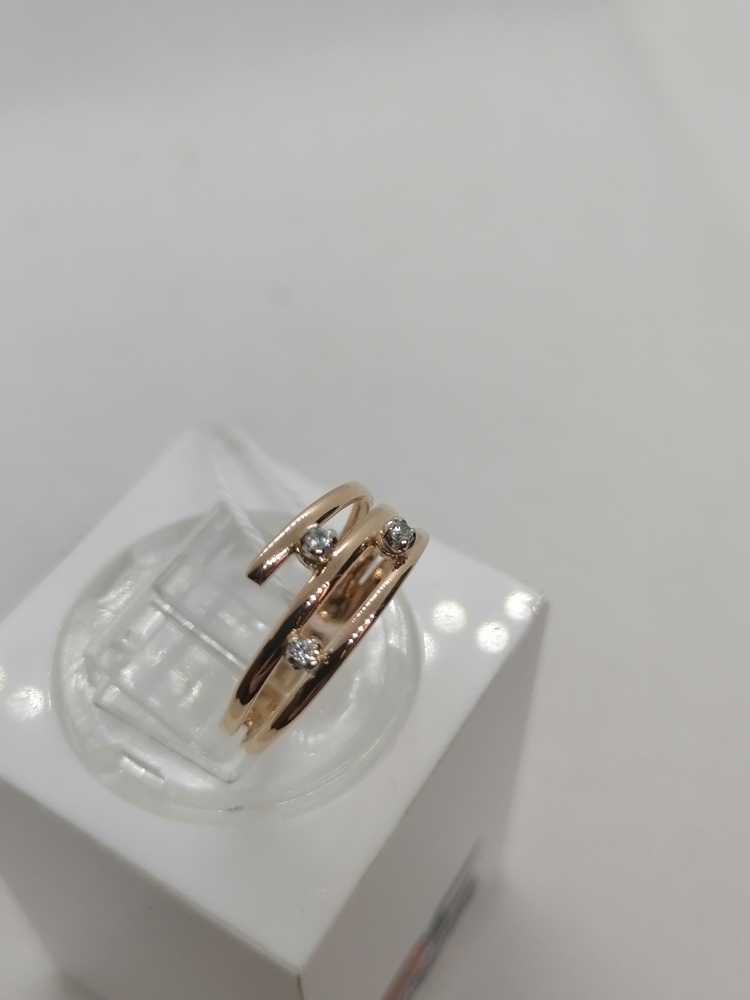 КОЛЬЦО С КАМНЯМИ (Au 585)