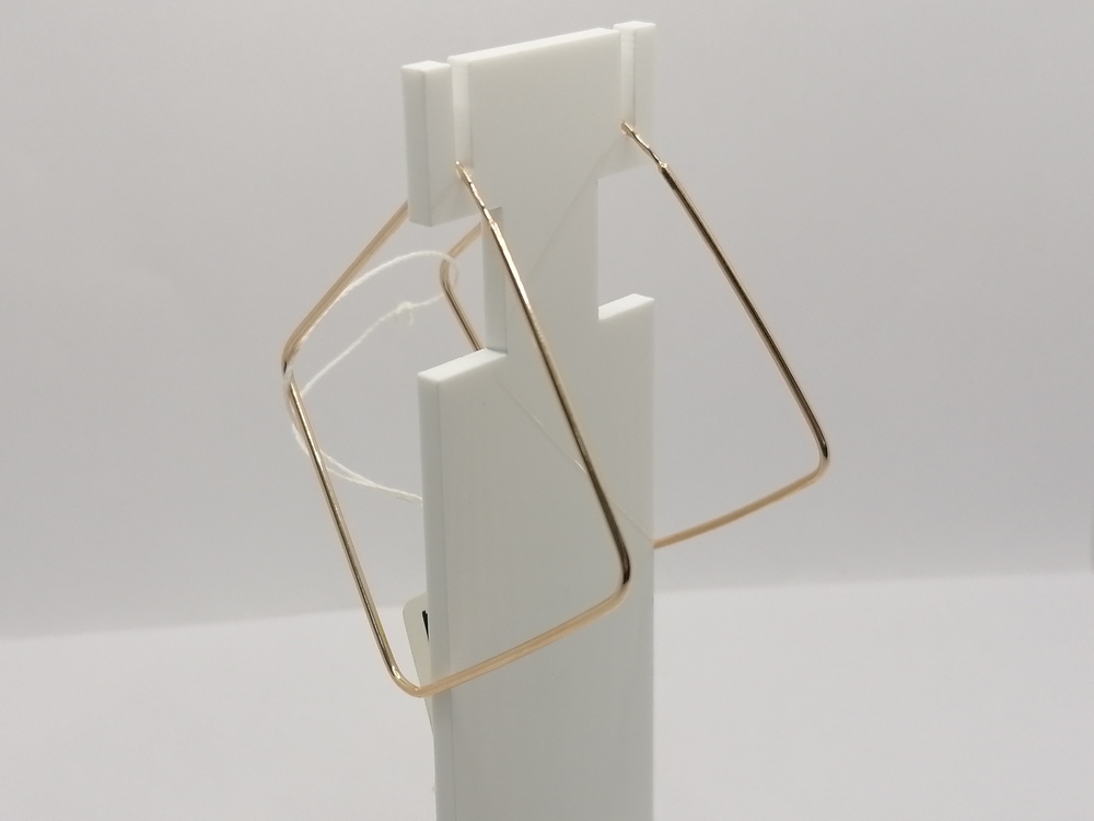 СЕРЬГИ КОНГО геометрия (Au 585)