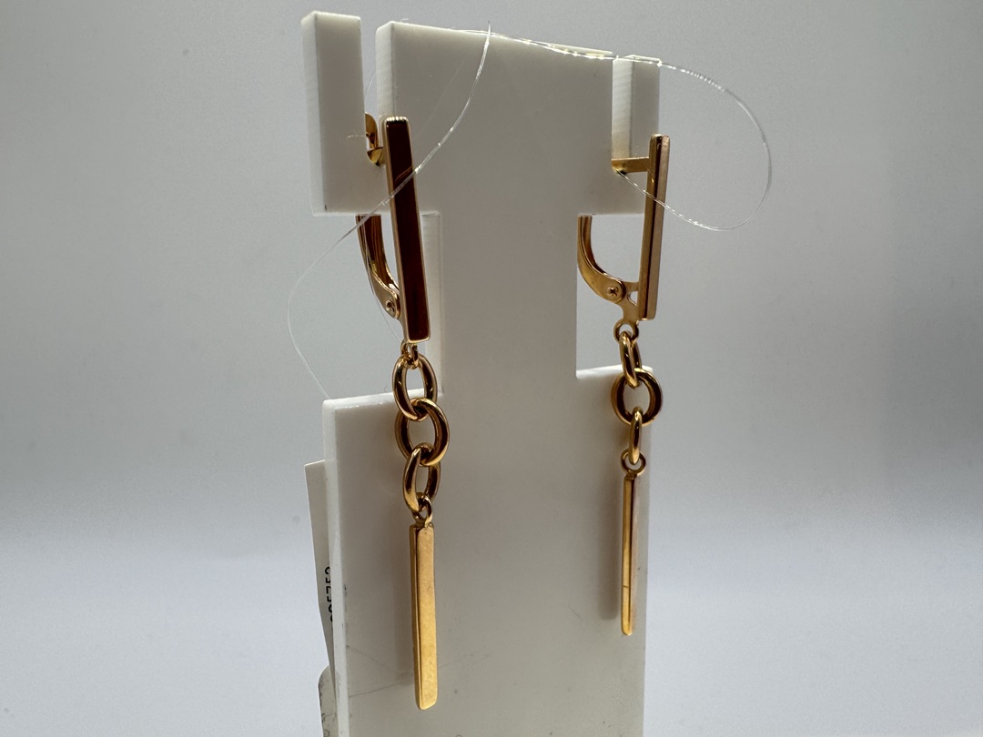 СЕРЬГИ БЕЗ КАМНЯ (Au 585)