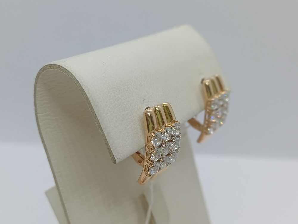 СЕРЬГИ С КАМНЯМИ (Au 585)