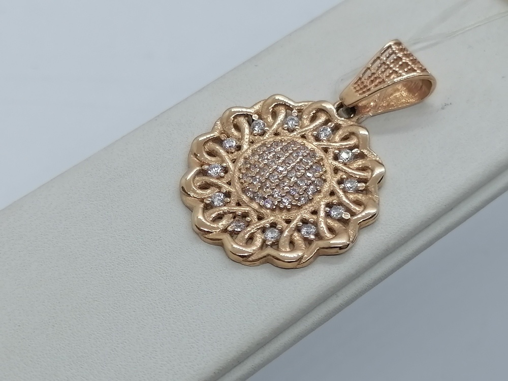 1910 ПОДВЕСКА С КАМНЯМИ (Au 585)