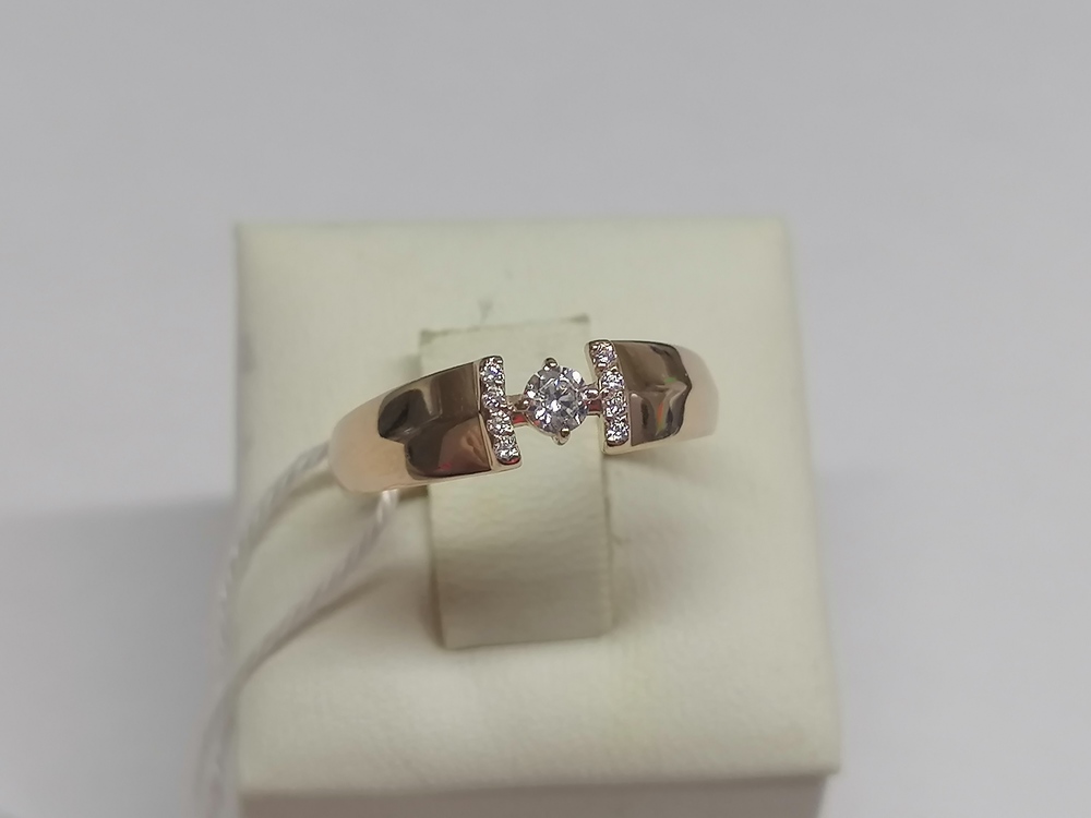 КОЛКМИ585 КОЛЬЦО С КАМНЯМИ (Au 585)