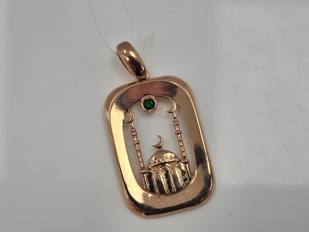ПОДВЕСКА МЕЧЕТЬ с камнем (Au 585)
