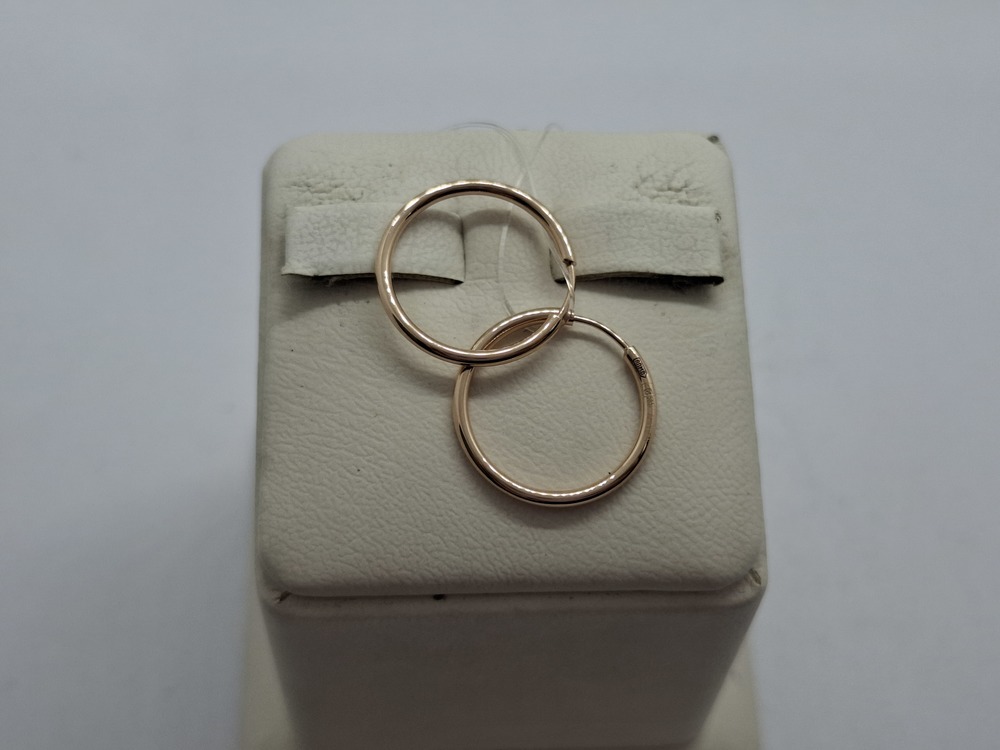 СЕРЬГИ КОНГО без камня (Au 585)