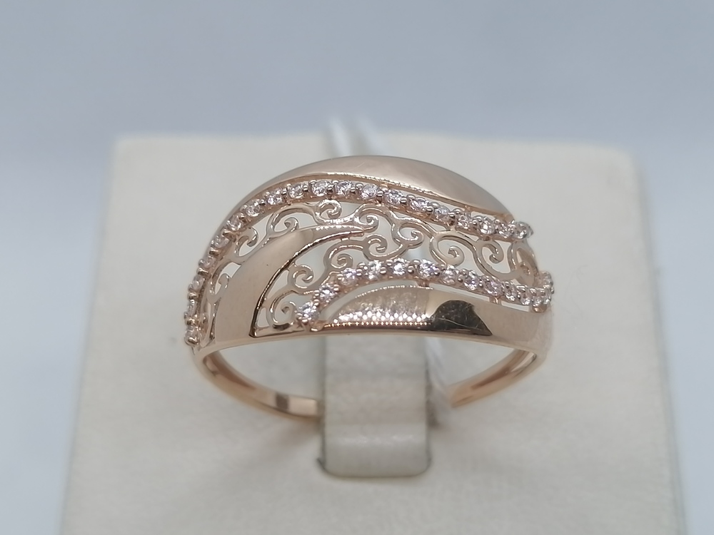 КОЛКМИ585 КОЛЬЦО С КАМНЯМИ (Au 585)