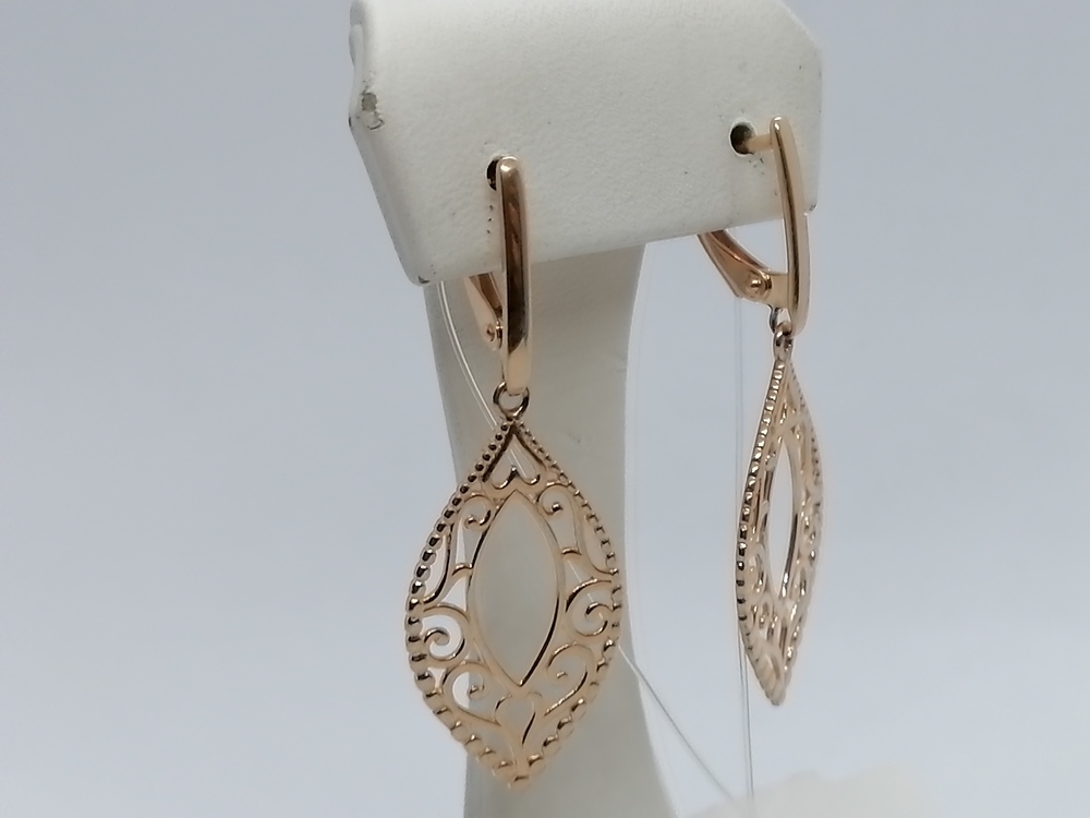 СЕРЬГИ БЕЗ КАМНЯ (Au 585)