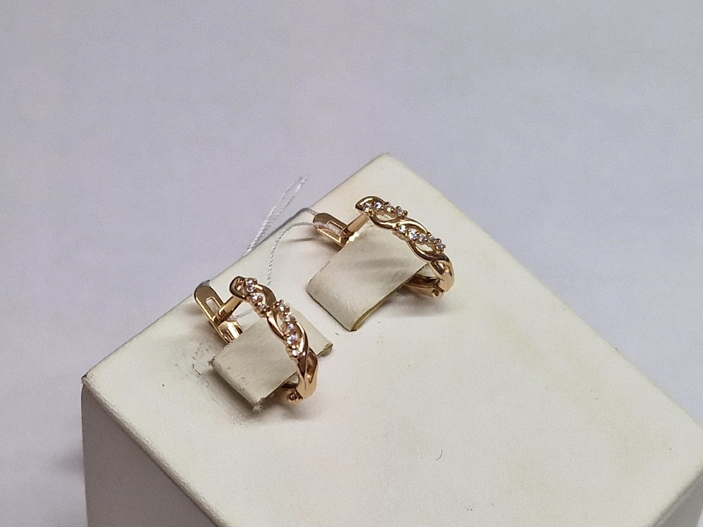 СКМИ585 СЕРЬГИ С КАМНЯМИ (Au 585)