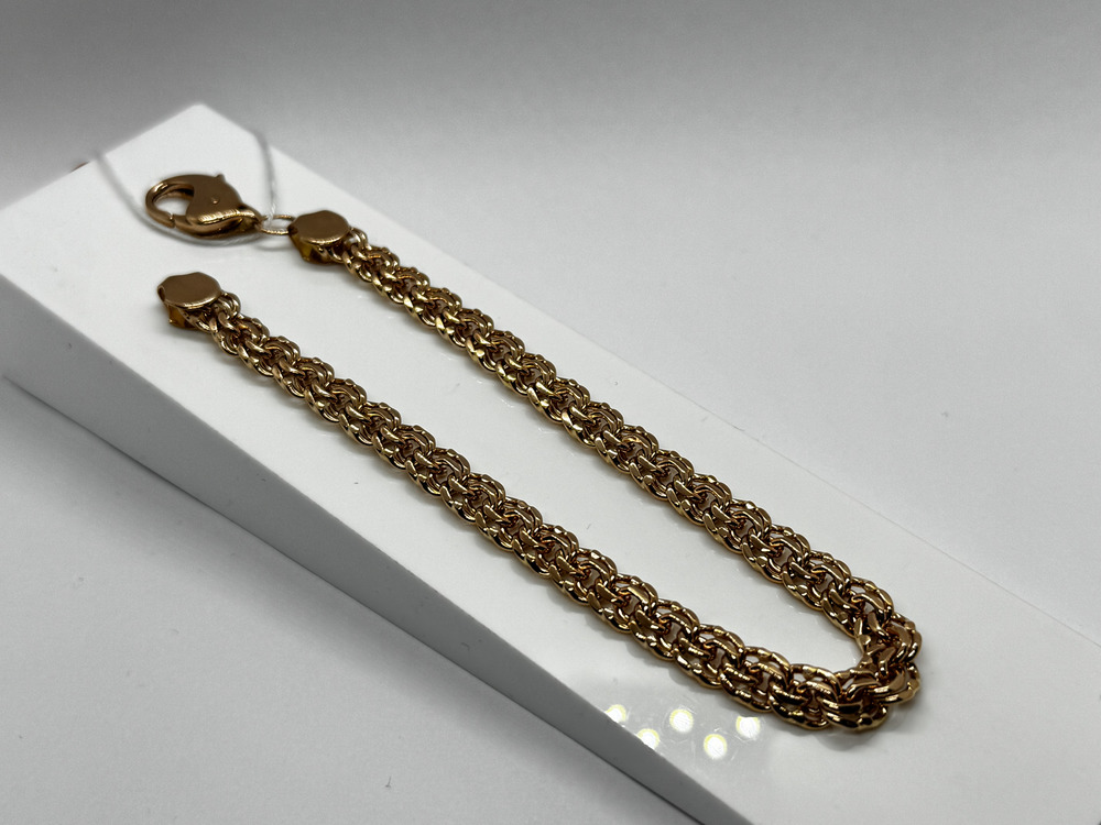 БЛБ585 БРАСЛЕТ ПОЛНОВЕСНЫЙ Бисмарк (Au 585)