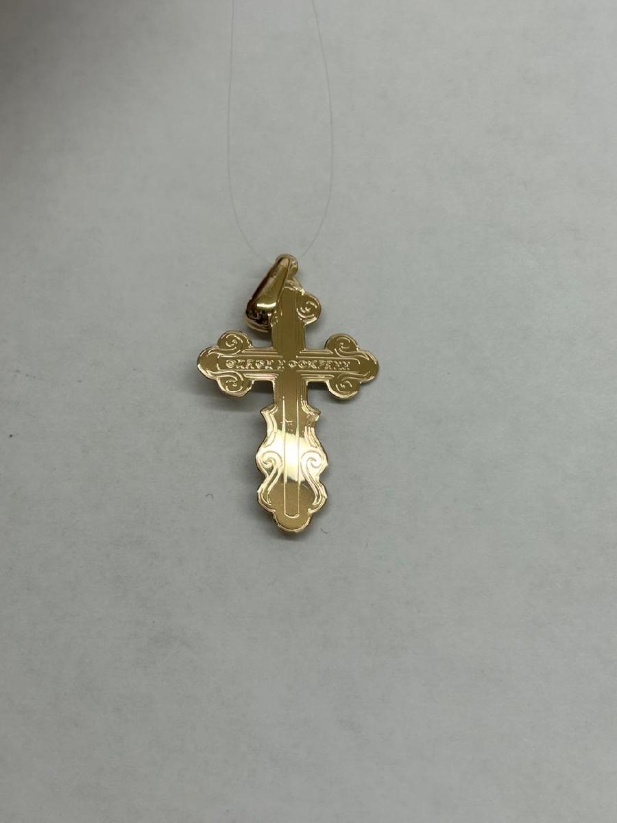 ПОДВЕСКА КРЕСТ без камня (Au 585)