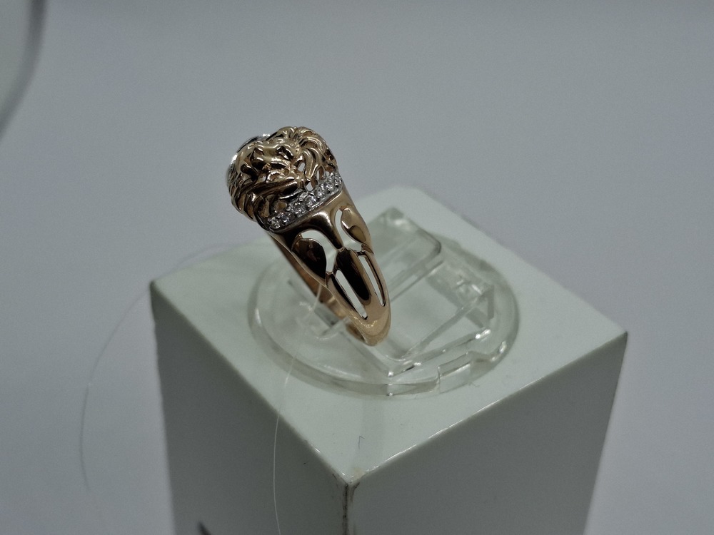 КОЛЬЦО С КАМНЯМИ (Au 585)