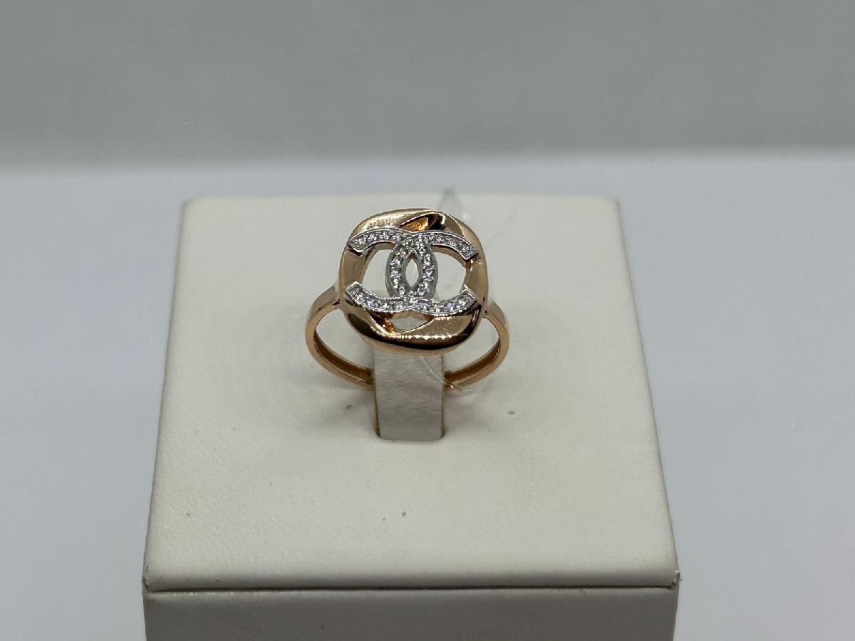 КОЛЬЦО С КАМНЯМИ (Au 585)