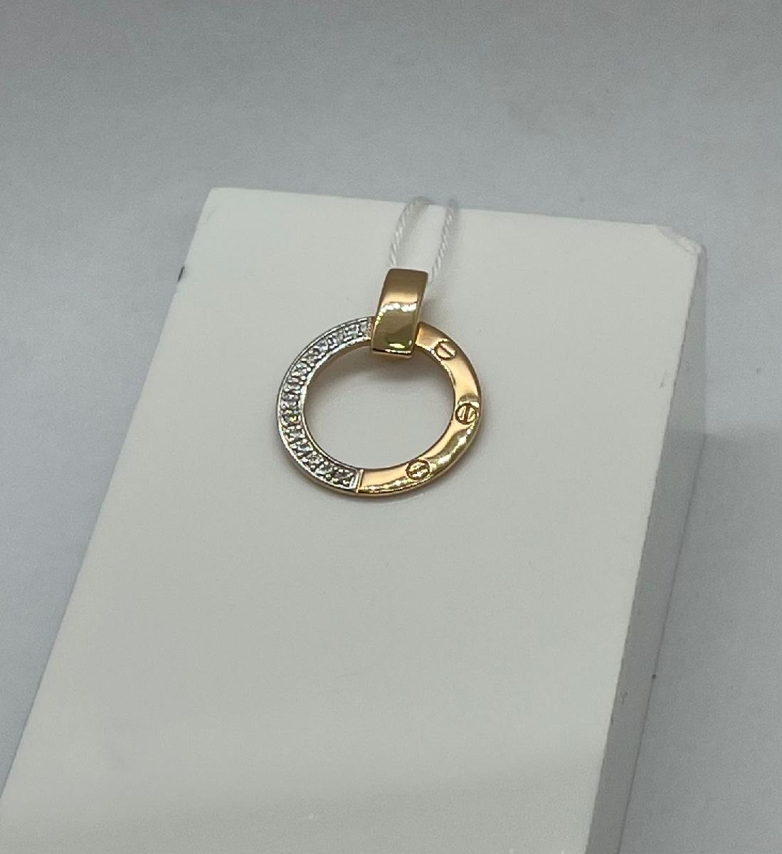 ПОДКМИ585 ПОДВЕСКА С КАМНЯМИ (Au 585)