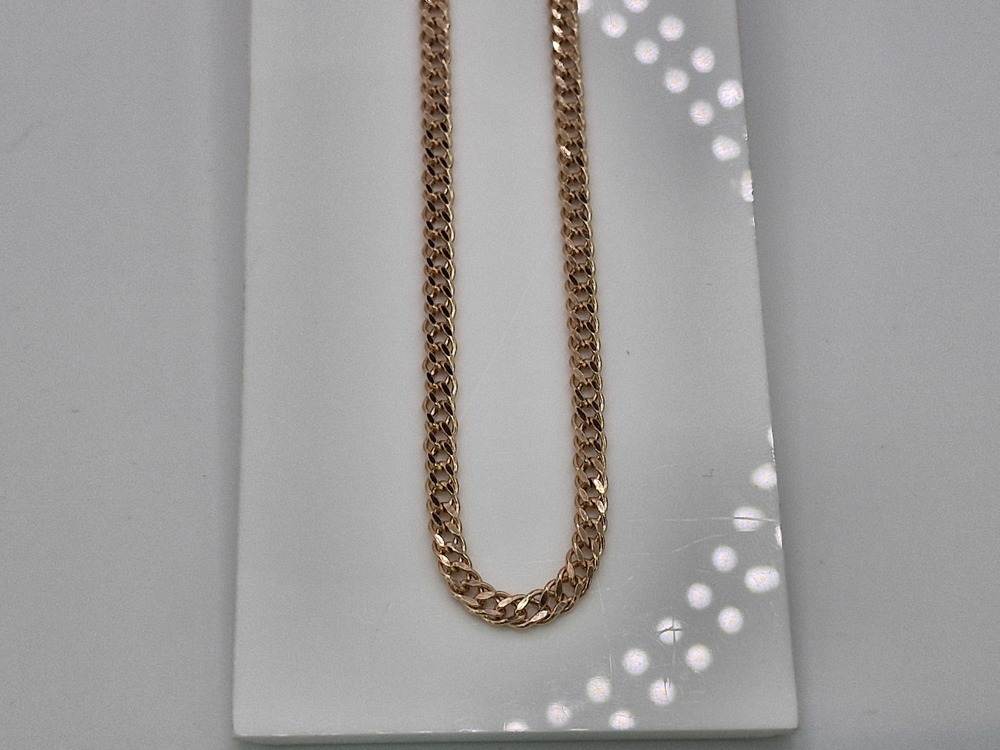 ЦЕПЬ ПУСТОТЕЛАЯ Ромб двойной (Au 585)