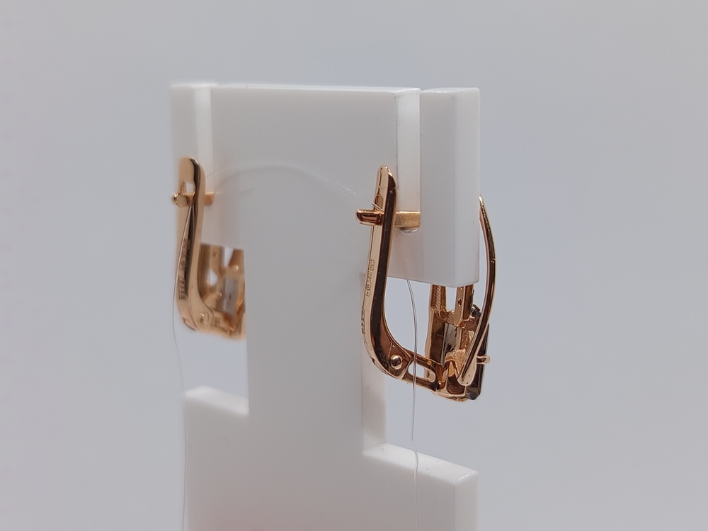 СЕРЬГИ РАУХ ТОПАЗ с камнями (Au 585)