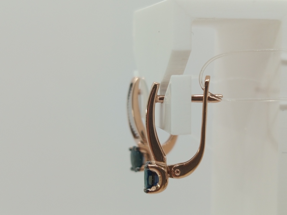 СЕРЬГИ САПФИР (Au 585)