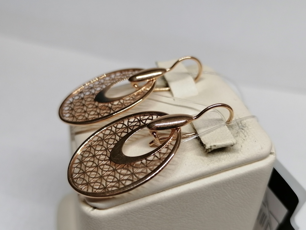 СЕРЬГИ ПЕТЕЛЬКА без камня (Au 585)