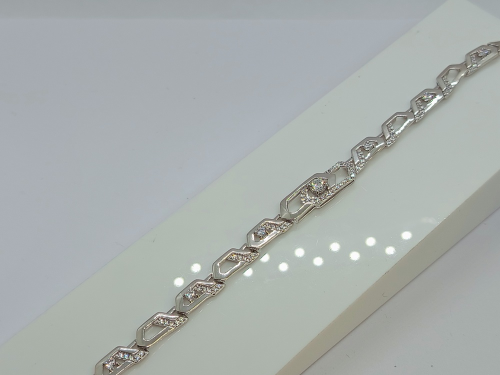 БРАСЛЕТ ФАНТАЗИЯ с камнями (Au 585)