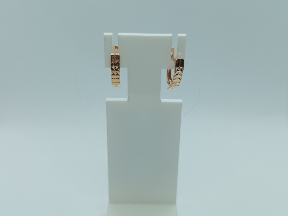 СЕРЬГИ БЕЗ КАМНЯ (Au 585)