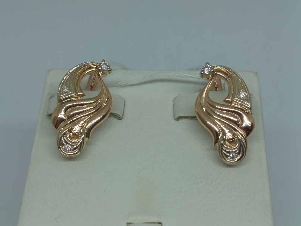 СЕРЬГИ С КАМНЯМИ (Au 585)