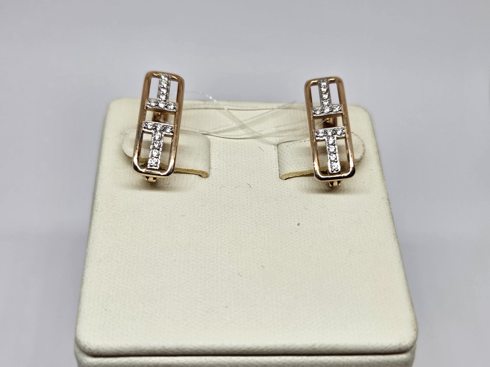 СЕРЬГИ С КАМНЯМИ (Au 585)