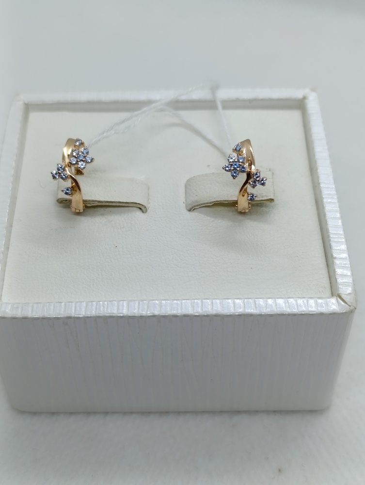 СКМИ585 СЕРЬГИ С КАМНЯМИ (Au 585)