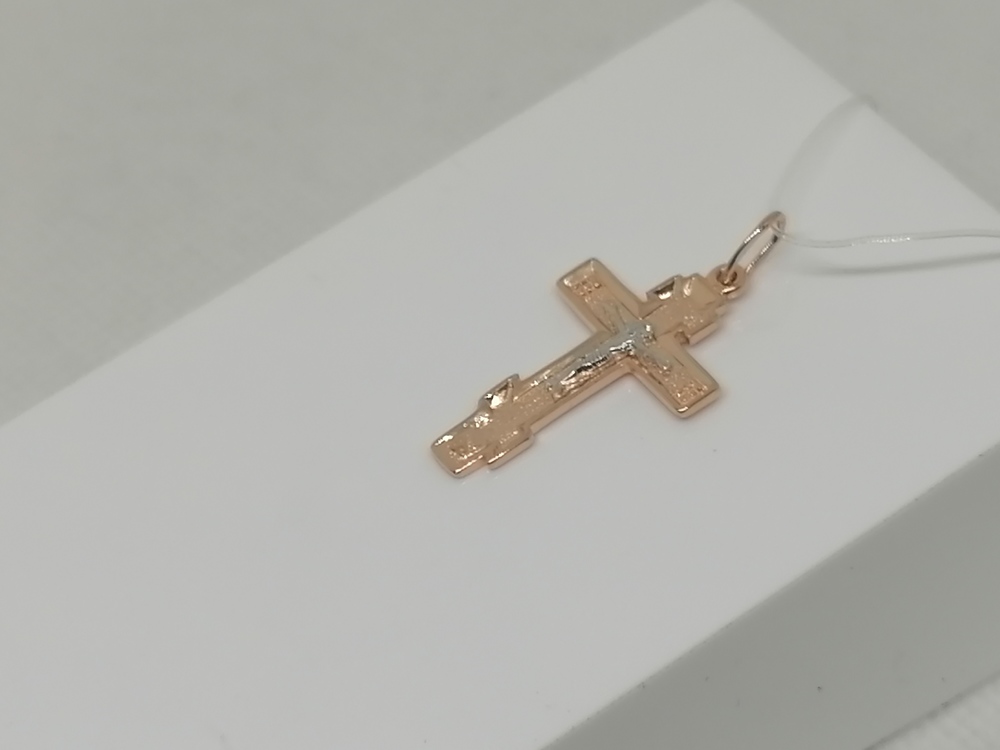 ПОДВЕСКА КРЕСТ без камня (Au 585)