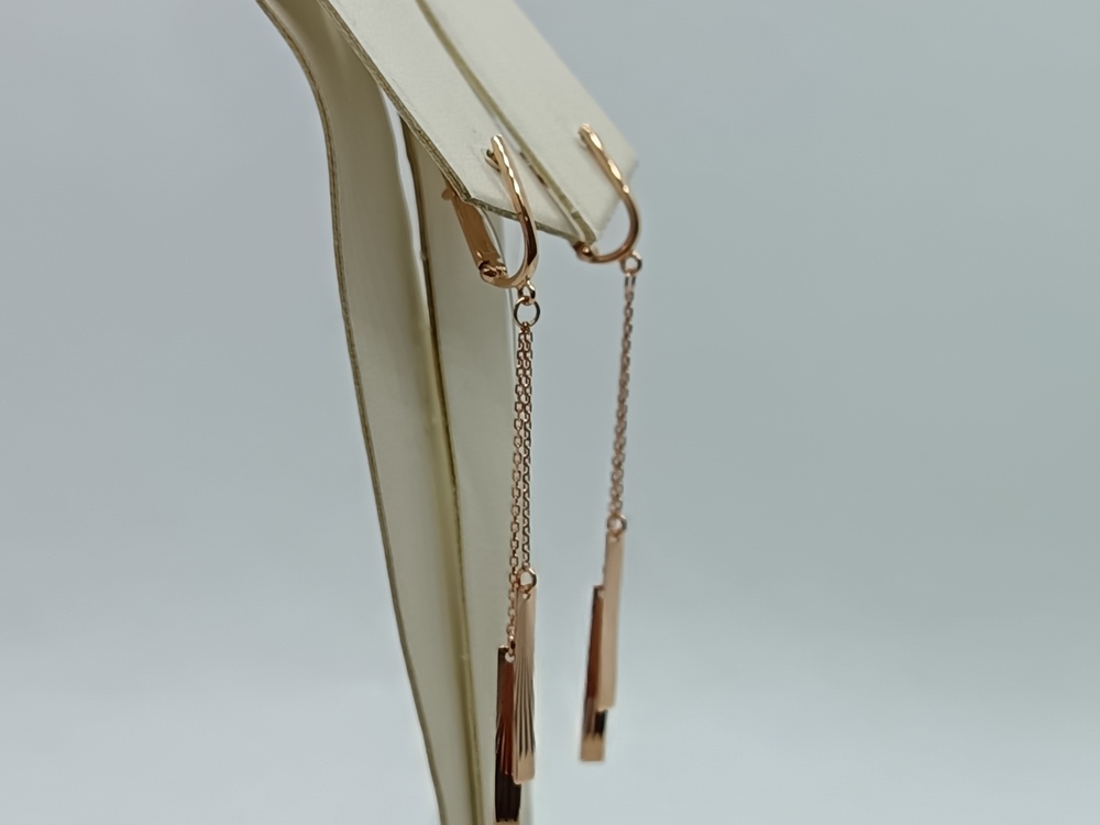 СЕРЬГИ БЕЗ КАМНЯ (Au 585)