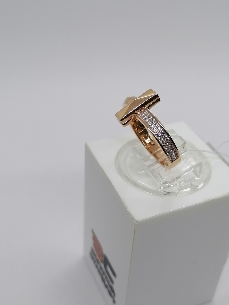 КОЛЬЦО С КАМНЯМИ (Au 585)