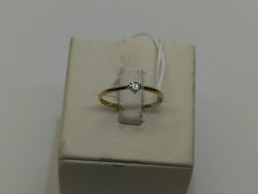 КОЛКМ585 КОЛЬЦО С КАМНЕМ (Au 585)