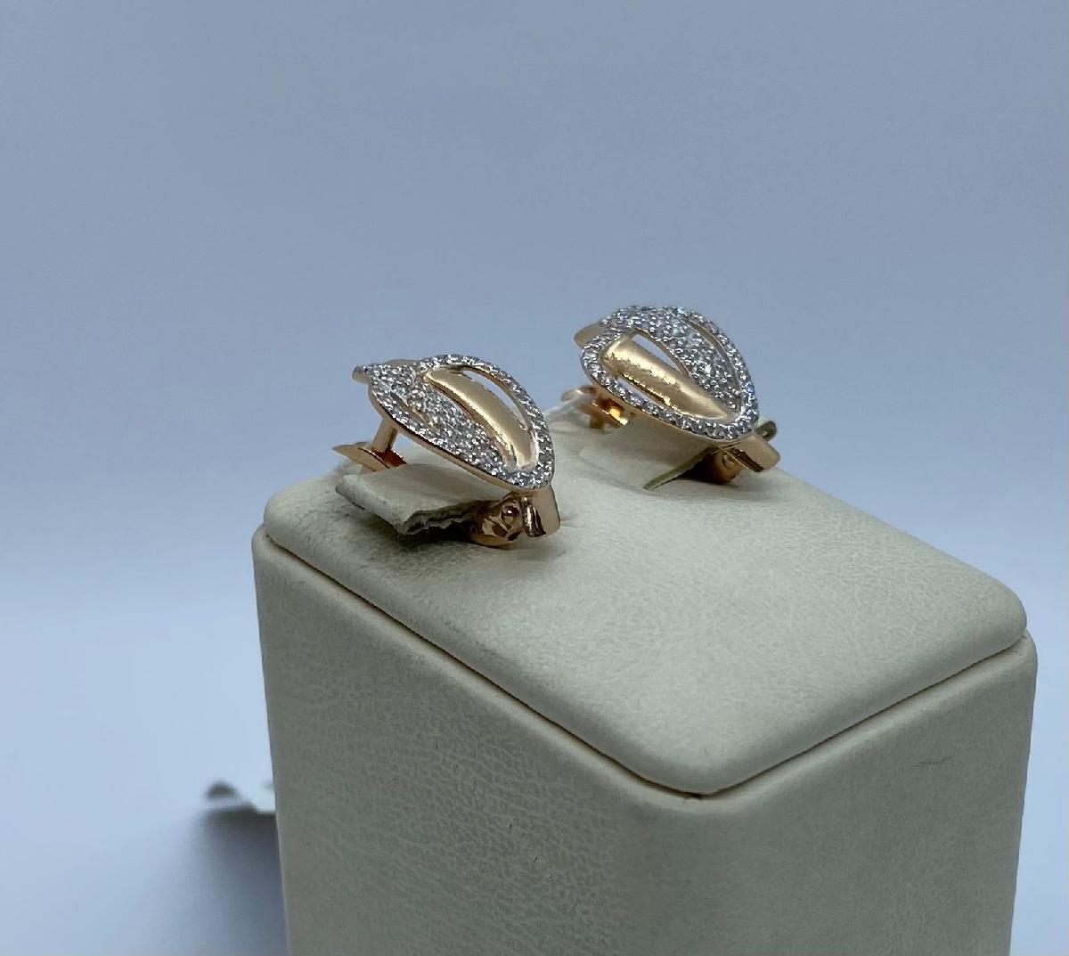 СЕРЬГИ С КАМНЯМИ (Au 585)