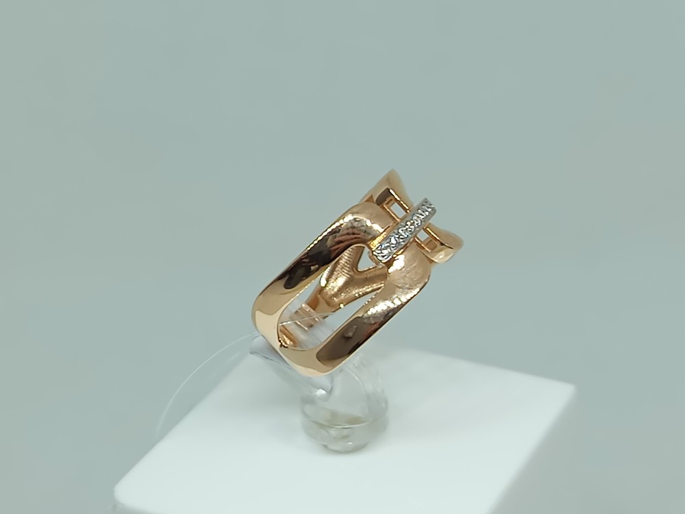 КОЛЬЦО С КАМНЯМИ (Au 585)