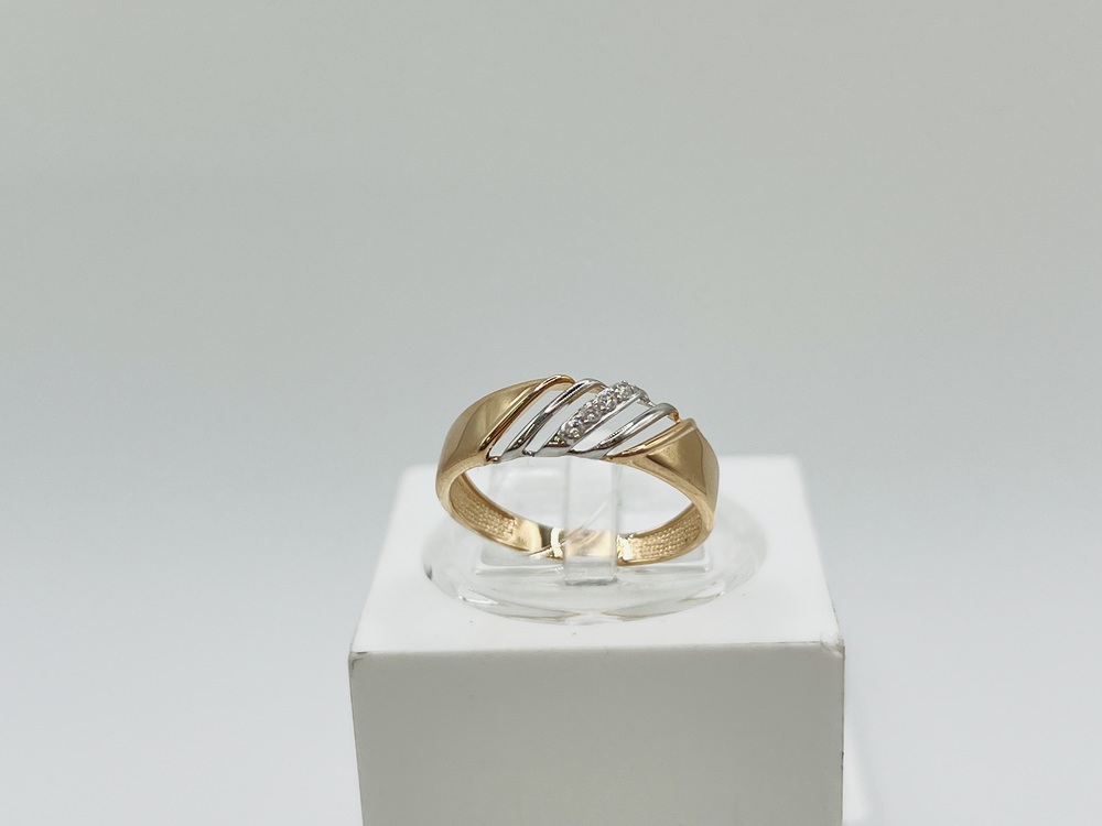 КОЛЬЦО С КАМНЯМИ (Au 585)